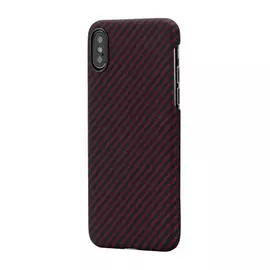Чехол Pitaka MagCase кевлар, цвет черный/красный, для iPhone XS/X