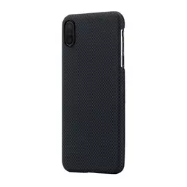 Чехол Pitaka MagCase кевлар, цвет черный/серый, для iPhone XS Max, (мелкое плетение) с магнитным креплением