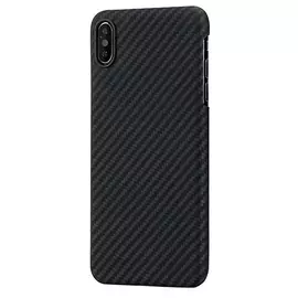 Чехол Pitaka MagCase кевлар, цвет черный/серый, для iPhone XS Max, с металлической пластиной