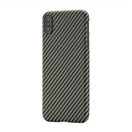 Чехол Pitaka MagCase кевлар, цвет черный/зеленый, для iPhone XS Max, с магнитным креплением