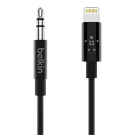 Кабель Belkin Lightning/jack 3.5mm 0.9м, черный