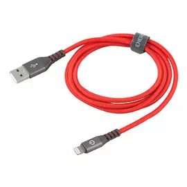 Кабель EnergEA Alutough Kevlar Lightning/USB 1.5м, красный
