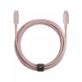 Кабель Native Union BELT USB-C/USB-C 2,4м, розовый