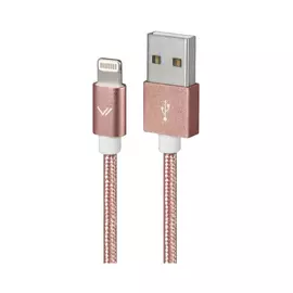 Кабель Vertex Lightning/USB 1м, розовый