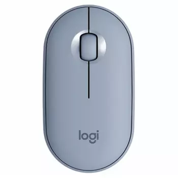 Мышь Logitech Pebble M350, беспроводная, голубой