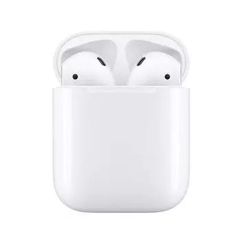 Беспроводные наушники Apple AirPods (2019) в зарядном футляре, белый