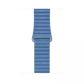Ремешок Apple 44mm - L, кожа, цвет голубой