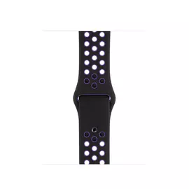 Ремешок Apple Nike Sport 40mm S/M и M/L, эластомер, цвет черный/фиолетовый