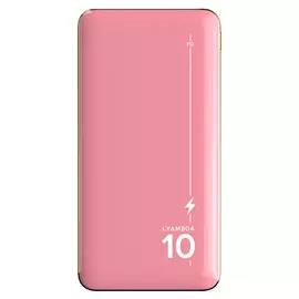 Внешний аккумулятор Lyambda LP304 10000 мАч, розовый