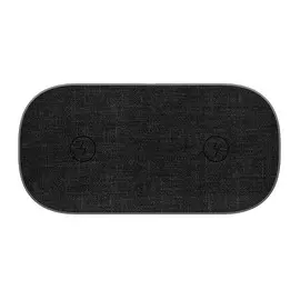 Зарядное устройство беспроводное uBear Stream 2 в 1, серый