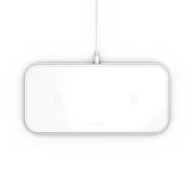 Зарядное устройство беспроводное Zens Dual Aluminium Wireless Charger, белый