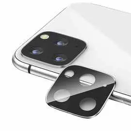 Защитное стекло BoraSCO Full Cover Full Glue Camera Glass для камеры iPhone 11 Pro, черная рамка