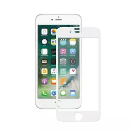 Защитное стекло Deppa Asahi 3D для iPhone 8 Plus/7 Plus, белая рамка