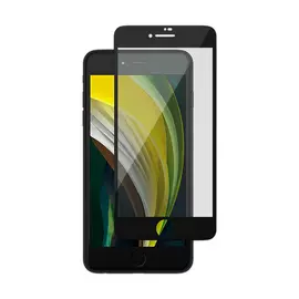 Защитное стекло uBear Nano Shiald для iPhone SE/8/7, черная рамка