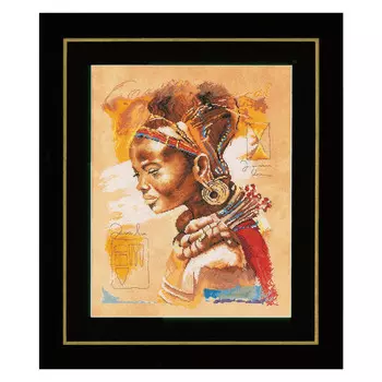 PN-0008009 Набор для вышивания LanArte 'Африканская девушка' 39x49см