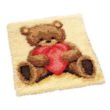 0011093-PN Коврик (ковровая техника) Vervaco 'Медвежонок' 55x60 см