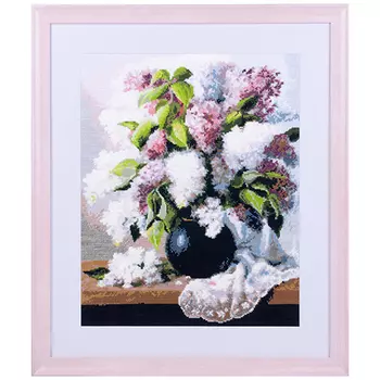 0011 Набор для вышивания 'АЖУР' «Сирень» 30х34 см