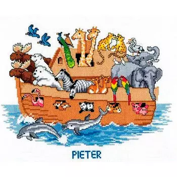 0012045-PN Набор для вышивания Vervaco 'Ноев ковчег' 31x25см
