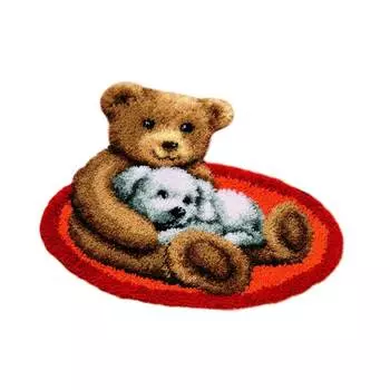 0014370-PN Коврик (ковровая техника) Vervaco 'Пушистики' 70x65 см