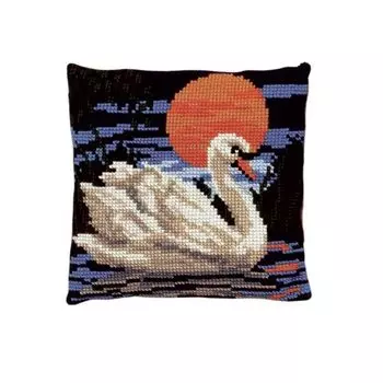 003.189 Подушка Pako 'Лебедь', 40х40 см