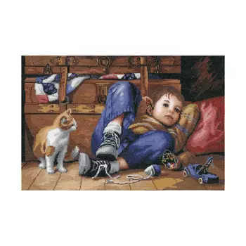 0047 Набор для вышивания 'Счастливое детство' 43,5*29 см