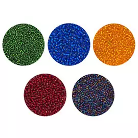 004 Набор бисера 5 цветов, 100 гр, Preciosa