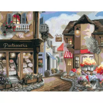 0100 Набор для вышивания 'Цветочная улица' 45х35 см