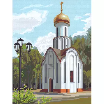 0125 Набор для вышивания Nitex 'Часовня Преображения Господня', 21х28 см