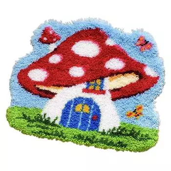 0143942-PN Коврик (ковровая техника) Vervaco 'Мухомор' 55x50 см