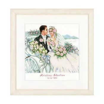 0145027-PN Счетный крест комплект для вышивания Vervaco 'Пара' 27*28см