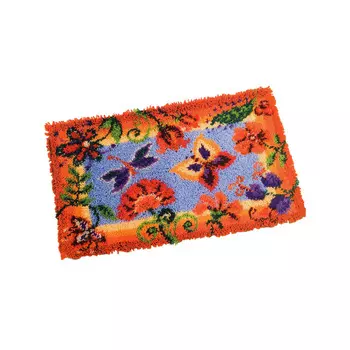 PN-0145323 Коврик (ковровая техника) Vervaco 'Декоративные цветы' 65x40см