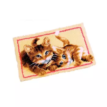 PN-0145610 Коврик (ковровая техника) Vervaco 'Играющие котята' 70x45см