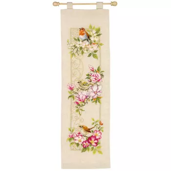 PN-0148200 Набор для вышивания Vervaco 'Птицы весной' 15x60см