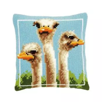 0149264-PN Подушка Vervaco 'Страусы' 40x40см