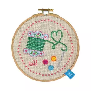 0150922-PN Набор для вышивания Vervaco 'Иголка и нитка' 14,5см