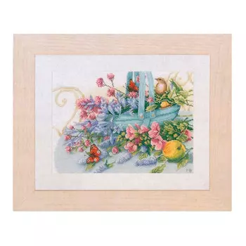 0151014-PN Набор для вышивания LanArte 'Букет с бабочкой' 36x26 см