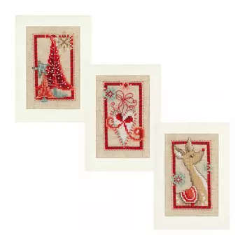 0154080-PN Набор для вышивания Vervaco 'Символы Рождества' 10,5x10,5см