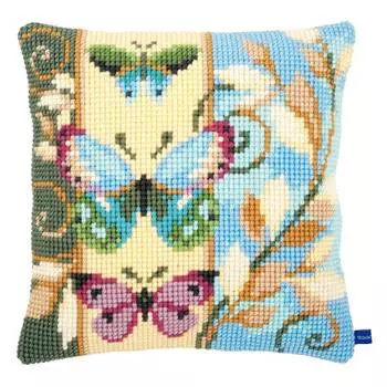 PN-0154716 Подушка Vervaco 'Бабочки' 40x40см