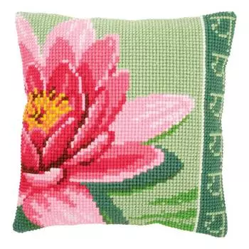 PN-0156008 Подушка Vervaco 'Кувшинка Розовая' 40*40 см