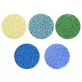 017 Набор бисера 5 цветов, 100 гр, Preciosa
