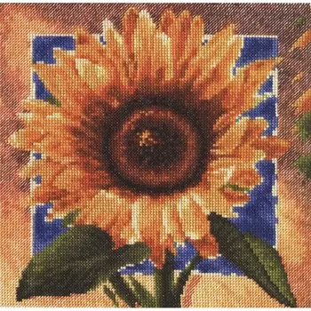 01.006 Набор для вышивания 'Палитра' 'Золотые лепестки', 20*20 см