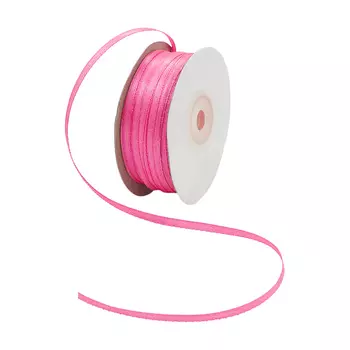 01 Лента атласная 3мм*100м (8040 яр.розовый (неон))