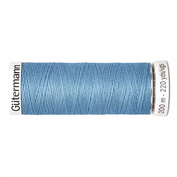 01 Нить Sew-all для всех материалов, 200м, 100% п/э Gutermann 748277 (143 серо-голубой)