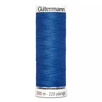 01 Нить Sew-all для всех материалов, 200м, 100% п/э Gutermann 748277 (078 синяя лазурь)