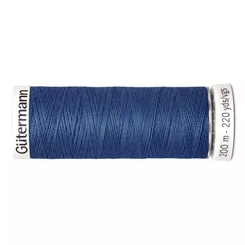 01 Нить Sew-all для всех материалов, 200м, 100% п/э Gutermann 748277 (786 синий джинсовый)