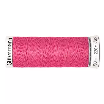 01 Нить Sew-all для всех материалов, 200м, 100% п/э Gutermann 748277 (986 неоново-розовый)