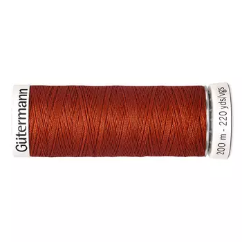 01 Нить Sew-all для всех материалов, 200м, 100% п/э Gutermann 748277 (837 терракот)
