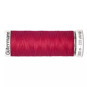 01 Нить Sew-all для всех материалов, 200м, 100% п/э Gutermann 748277 (383 малиново-красный)