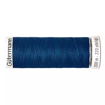01 Нить Sew-all для всех материалов, 200м, 100% п/э Gutermann 748277 (967 водная синь)