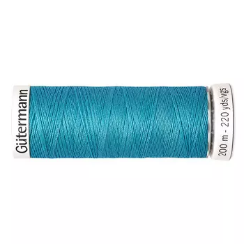 01 Нить Sew-all для всех материалов, 200м, 100% п/э Gutermann 748277 (332 насыщенный бирюзовый)